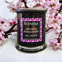 Japanese Honeysuckle - Opaque Black Candle - 50 Hour