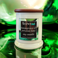 Lemongrass and Persian Lime - Opaque White Candle - 50 Hour
