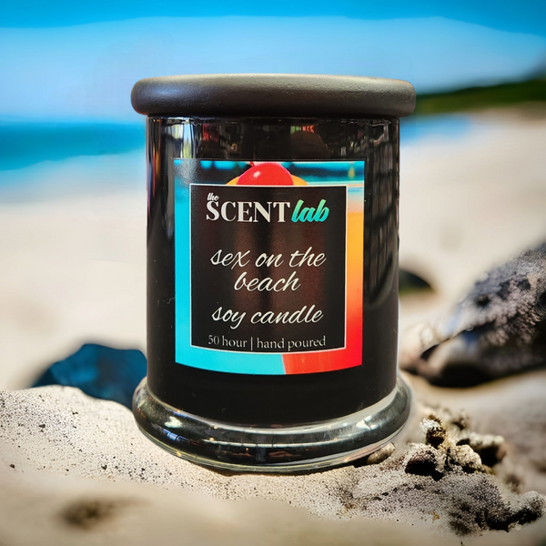 Sex on the Beach - Opaque Black Candle - 50 Hour