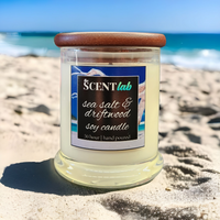 Sea Salt and Driftwood - Clear Candle - 50 Hour