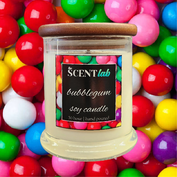 Bubblegum - Clear Candle - 50 Hour