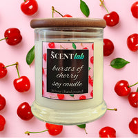 Bursts of Cherry - Clear Candle - 50 Hour