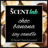 Choc Banana - Clear Candle - 50 Hour