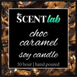 Choc Caramel - Clear Candle - 50 Hour