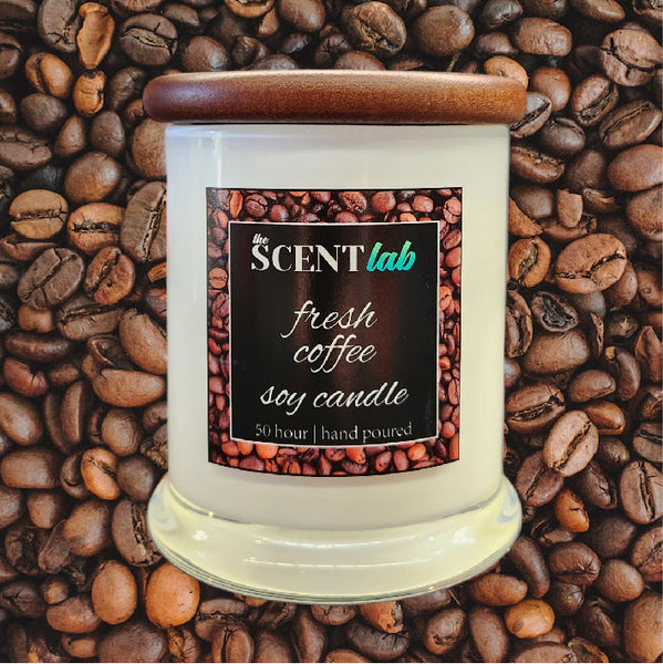 Fresh Coffee - Opaque White Candle - 50 Hour