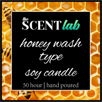 Honey Wash Type - 50 Hour Candle - Limited Edition