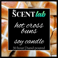 Hot Cross Buns - Clear Candle - 50 Hour