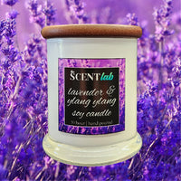 Lavender and Ylang Ylang - Opaque White Candle - 50 Hour