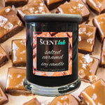 Salted Caramel - Opaque Black Candle - 50 Hour