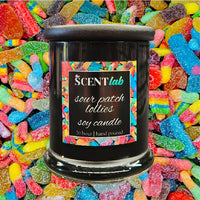 Sour Patch Lollies - Opaque Black Candle - 50 Hour