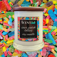 Sour Patch Lollies - Opaque White Candle - 50 Hour