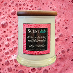 Strawberry Milkshake - Opaque White Candle - 50 Hour