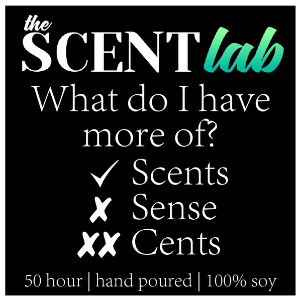 Scents, Sense or Cents 50 Hour Candle - Clear Glassware